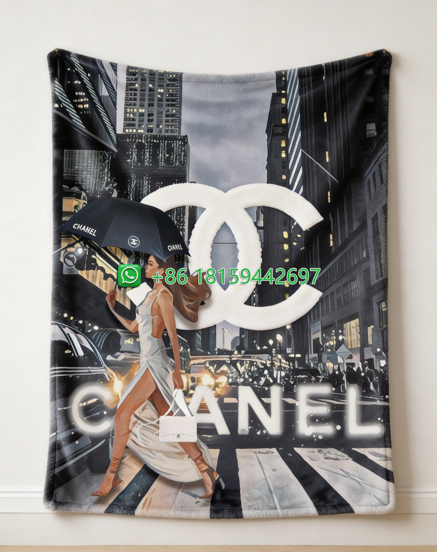 Chanel Throw Blankets